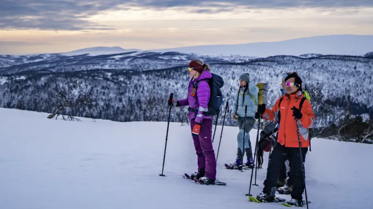 Snowcoach family adventure