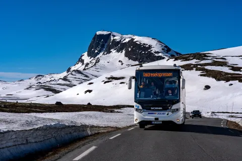 Bus on Valdresflya