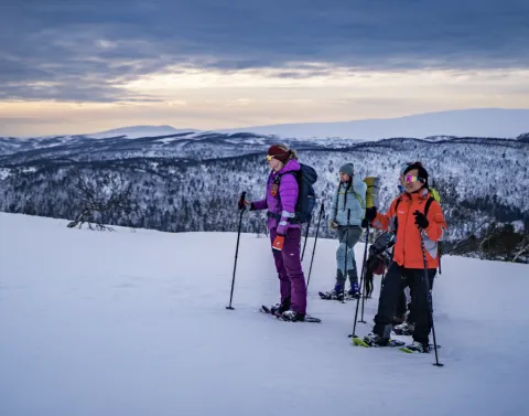 Snowcoach family adventure